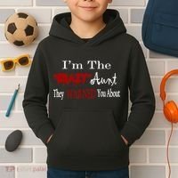 I'm The Crazy Aunt They Warned You About Kids Hoodie thumb 2