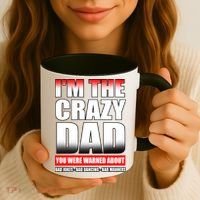 I'm The Crazy Dad You Were Warned About Bad Jokes Coffee Mug thumb 3