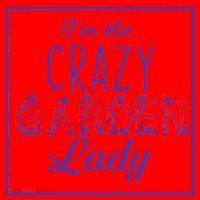 I'm The Crazy Garden Lady Santa Hat thumb 1