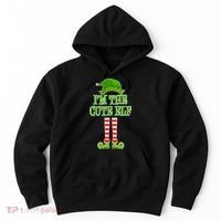 I'm The Cute Elf Matching Family Christmas Hoodie thumb 0
