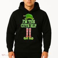 I'm The Cute Elf Matching Family Christmas Hoodie thumb 2