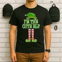 I'm The Cute Elf Matching Family Christmas T-Shirt thumb 6
