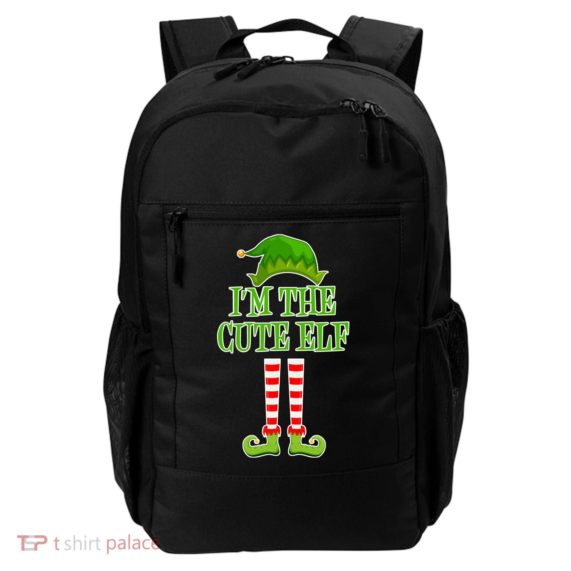 I'm The Cute Elf Matching Family Christmas Backpack