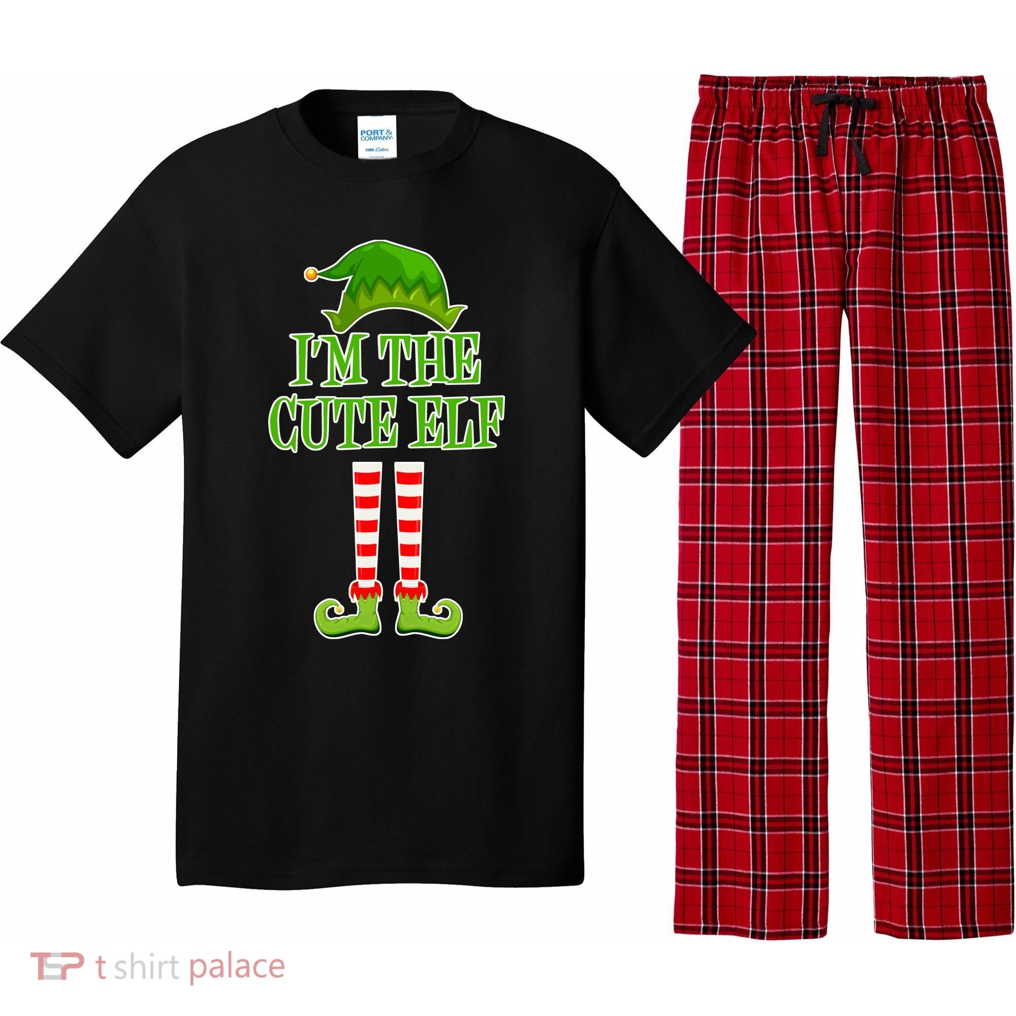 I'm The Cute Elf Matching Family Christmas Pajama Set