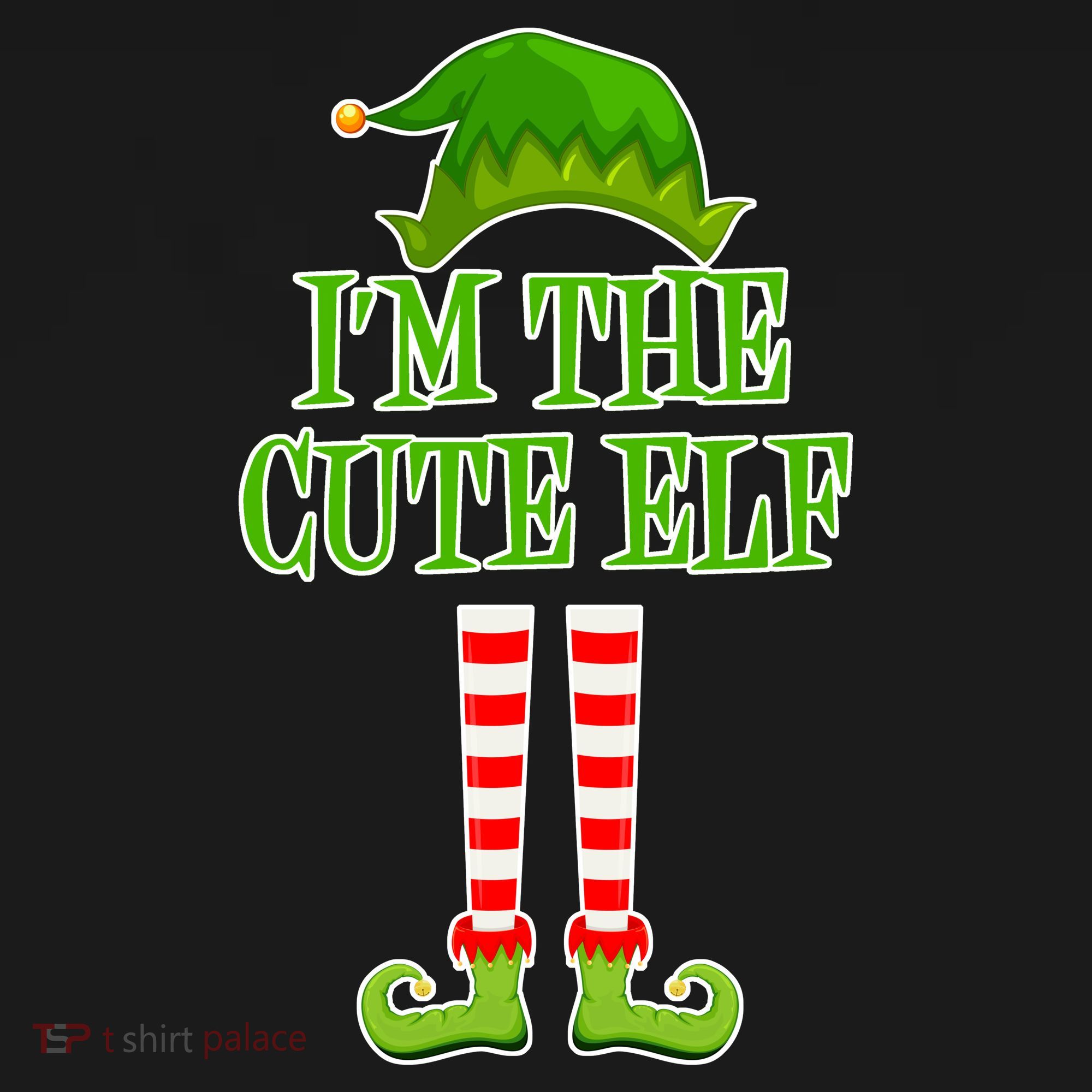 I'm The Cute Elf Matching Family Christmas Polo