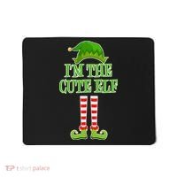 I'm The Cute Elf Matching Family Christmas Mousepad thumb 0