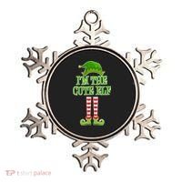 I'm The Cute Elf Matching Family Christmas Ornament thumb 0
