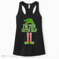 I'm The Cute Elf Matching Family Christmas Women's Tank Top thumb 0