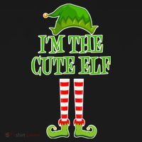 I'm The Cute Elf Matching Family Christmas Women's Tank Top thumb 5