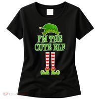 I'm The Cute Elf Matching Family Christmas Women's T-Shirt thumb 0