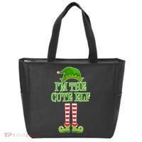 I'm The Cute Elf Matching Family Christmas Tote Bag thumb 0