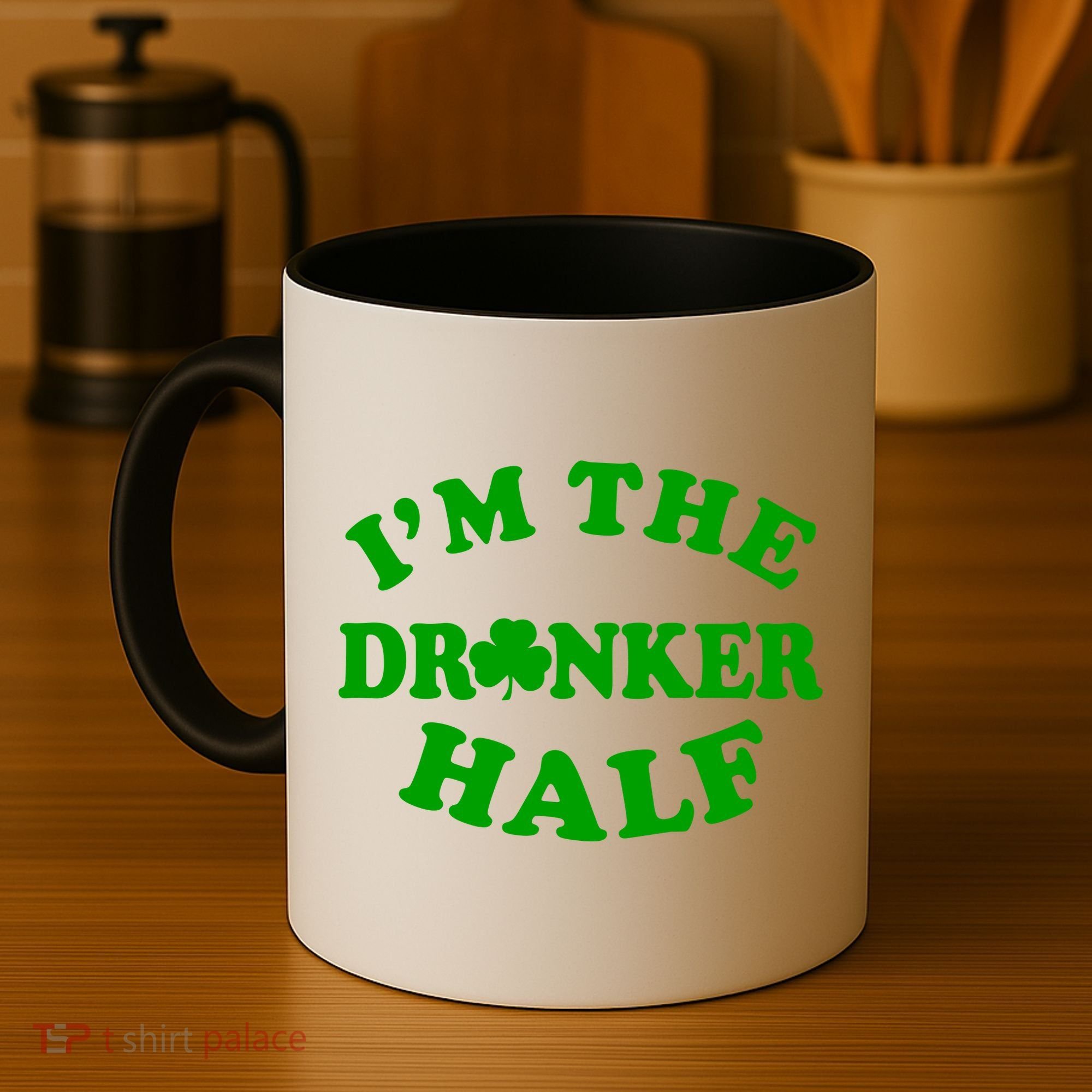 I'm The Drunker Half Irish Shamrock St. Patrick's Day Coffee Mug