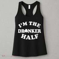 I'm The Drunker Half Irish Shamrock St. Patrick's Day Women's Tank Top thumb 3