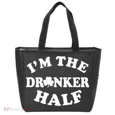 I'm The Drunker Half Irish Shamrock St. Patrick's Day Tote Bag