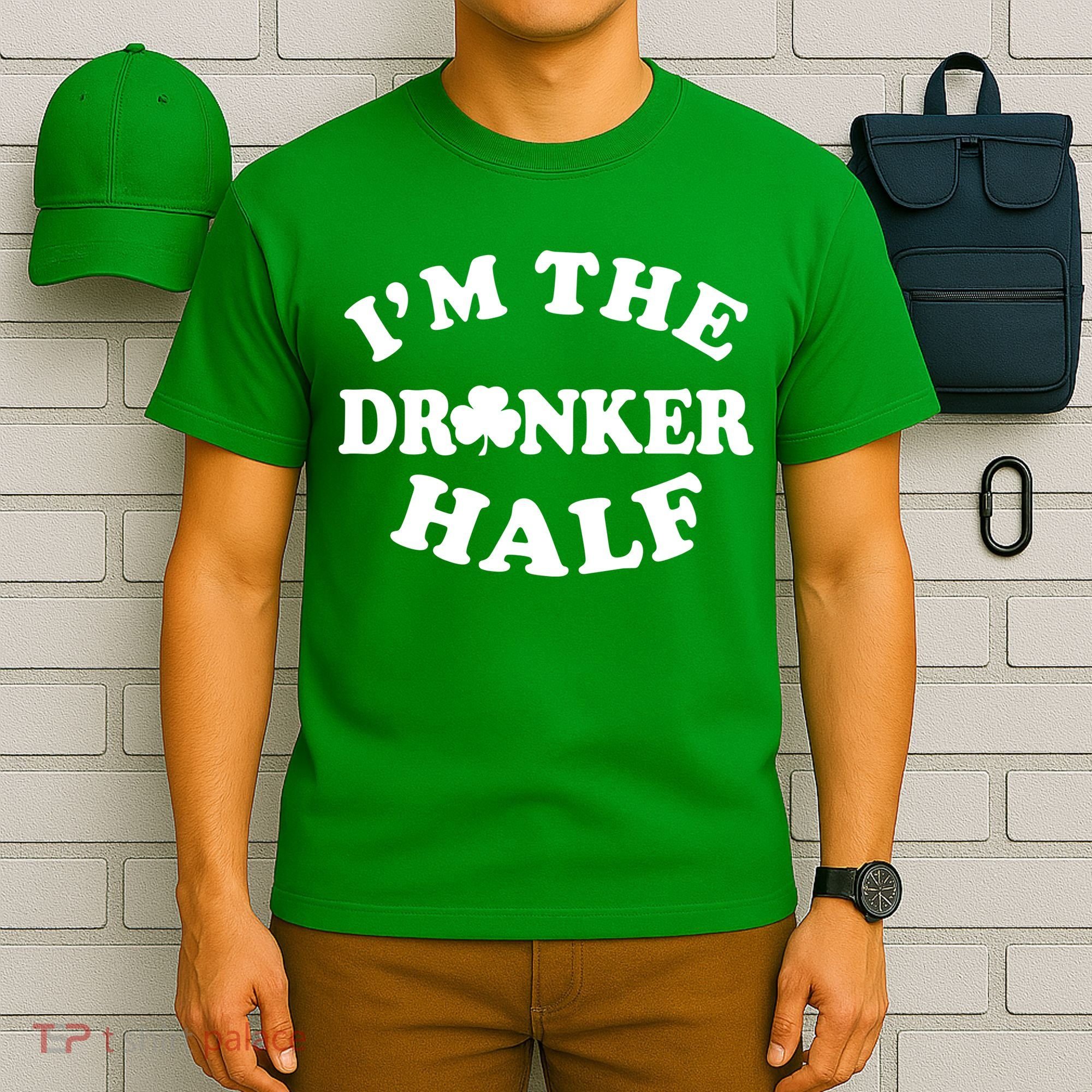 I'm The Drunker Half Irish Shamrock St. Patrick's Day T-Shirt
