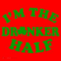 I'm The Drunker Half Irish Shamrock St. Patrick's Day Santa Hat thumb 1