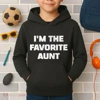 I'm the Favorite Aunt Kids Hoodie thumb 2