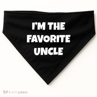 I'm The Favorite Uncle USA-Made Doggie Bandana