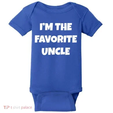 I'm The Favorite Uncle Baby Bodysuit