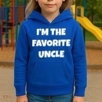 I'm The Favorite Uncle Kids Hoodie thumb 3