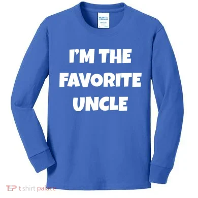 I'm The Favorite Uncle Kids Long Sleeve Shirt
