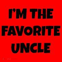 I'm The Favorite Uncle Santa Hat thumb 1