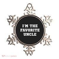 I'm The Favorite Uncle Funny Distressed Ornament thumb 0