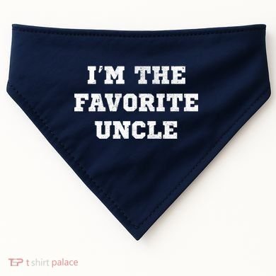 I'm The Favorite Uncle Funny Distressed USA-Made Doggie Bandana