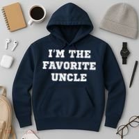 I'm The Favorite Uncle Funny Distressed Hoodie thumb 3