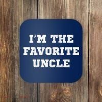 I'm The Favorite Uncle Funny Distressed Coaster thumb 0