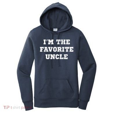 I'm The Favorite Uncle Funny Distressed Women's Hoodie
