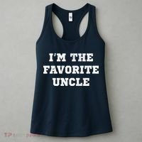 I'm The Favorite Uncle Funny Distressed Women's Tank Top thumb 3
