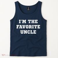 I'm The Favorite Uncle Funny Distressed Tank Top thumb 2