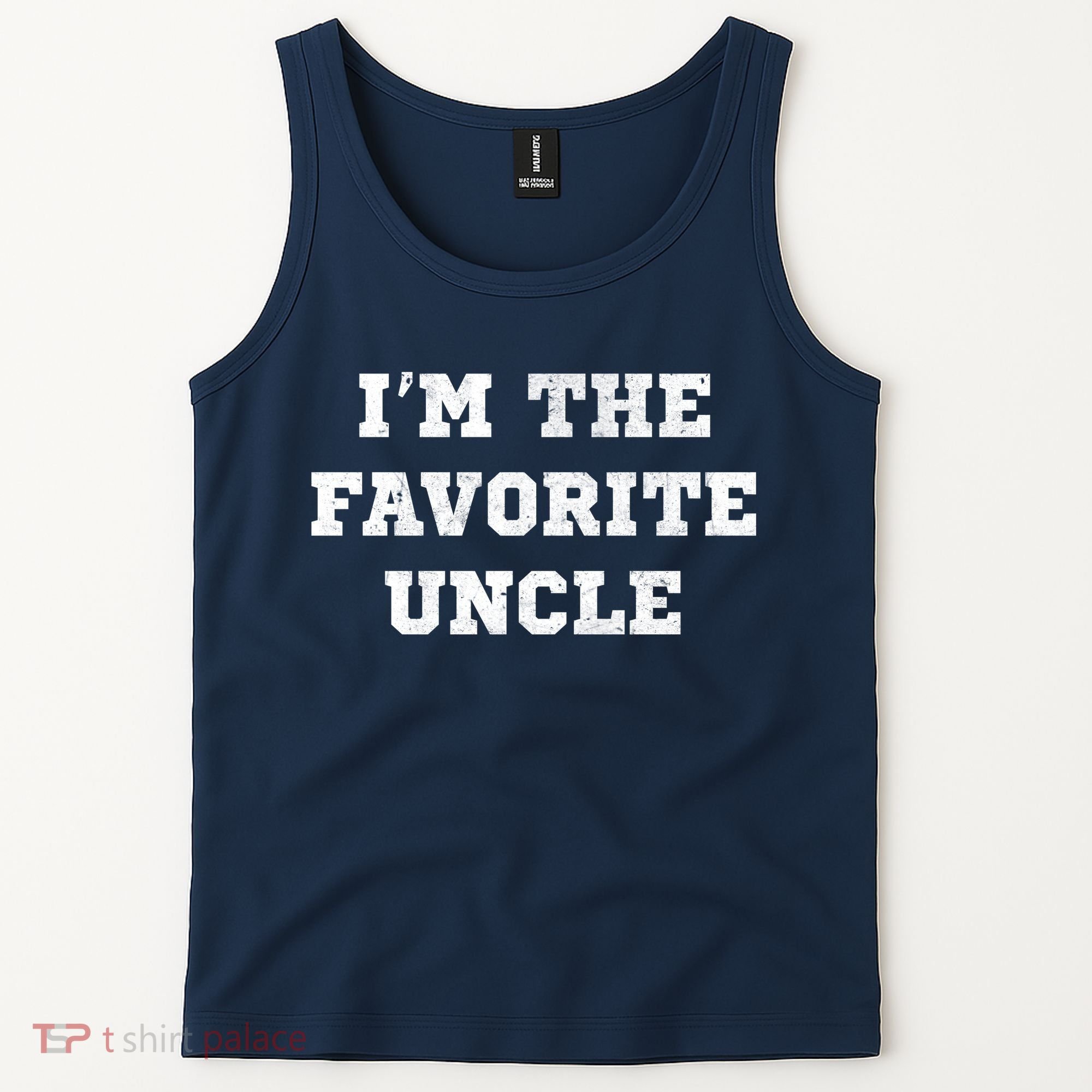 I'm The Favorite Uncle Funny Distressed Tank Top