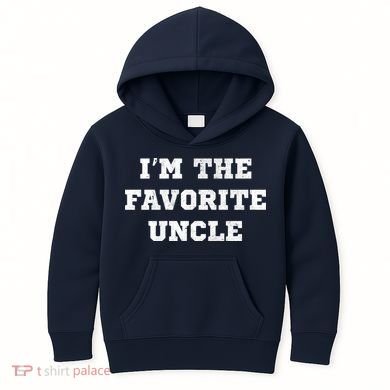 I'm The Favorite Uncle Funny Distressed Kids Hoodie