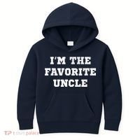 I'm The Favorite Uncle Funny Distressed Kids Hoodie thumb 0