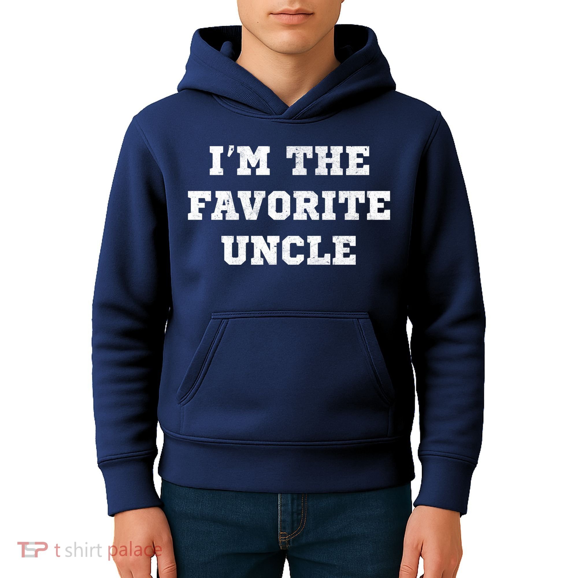 I'm The Favorite Uncle Funny Distressed Kids Hoodie