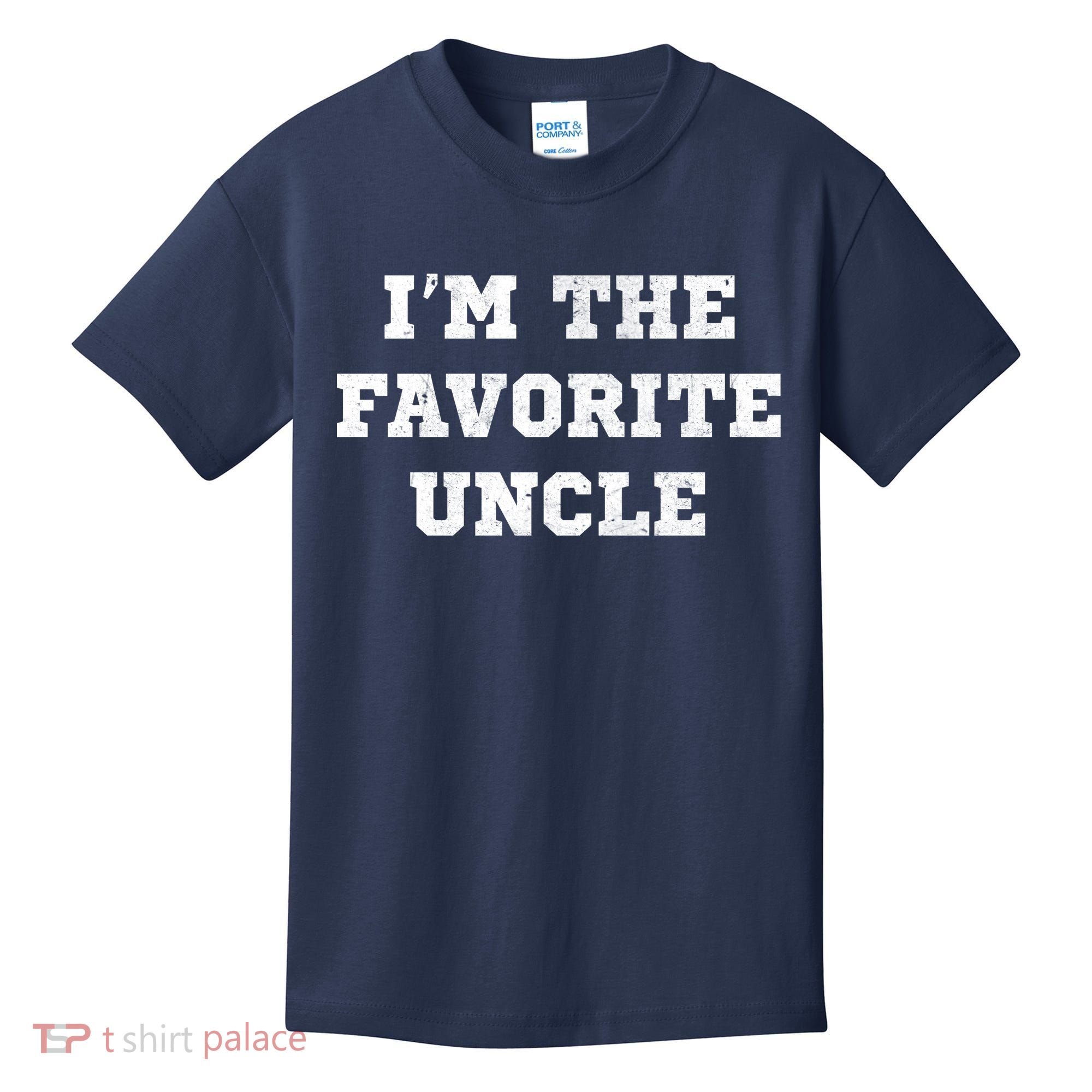 I'm The Favorite Uncle Funny Distressed Kids T-Shirt