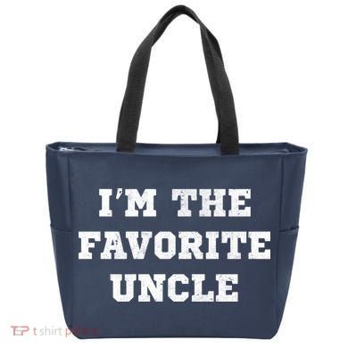 I'm The Favorite Uncle Funny Distressed Tote Bag