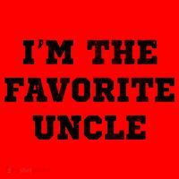 I'm The Favorite Uncle Funny Distressed Santa Hat thumb 1
