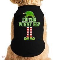 I'm The Funny Elf Matching Family Christmas Doggie Tank thumb 0