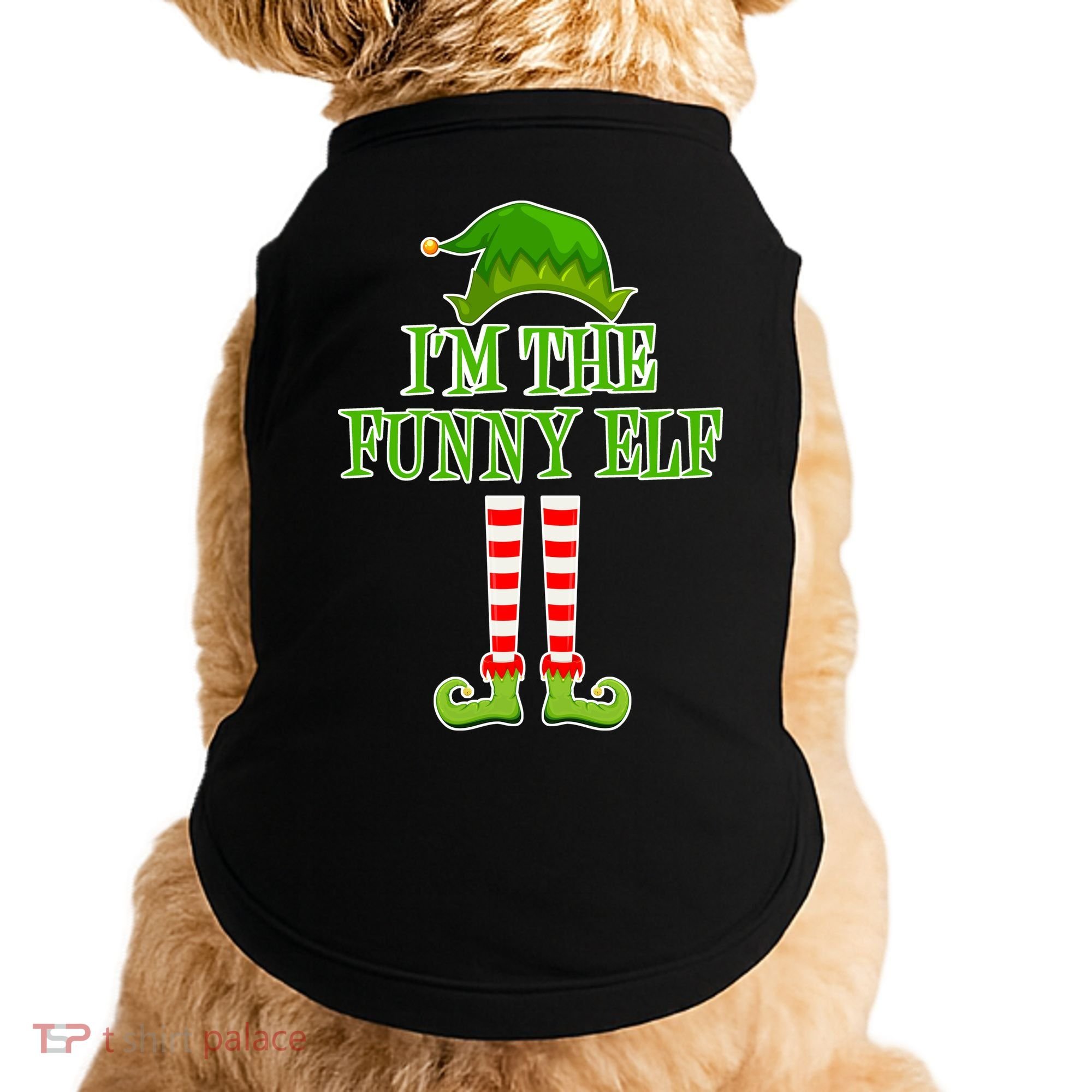 I'm The Funny Elf Matching Family Christmas Doggie Tank