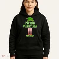 I'm The Funny Elf Matching Family Christmas Hoodie thumb 5