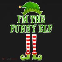 I'm The Funny Elf Matching Family Christmas T-Shirt thumb 7
