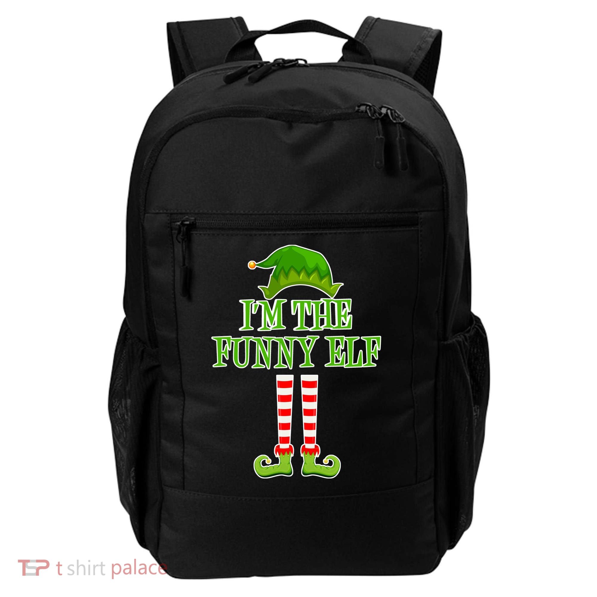 I'm The Funny Elf Matching Family Christmas Backpack