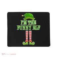 I'm The Funny Elf Matching Family Christmas Mousepad thumb 0