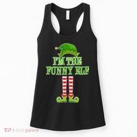 I'm The Funny Elf Matching Family Christmas Women's Tank Top thumb 0