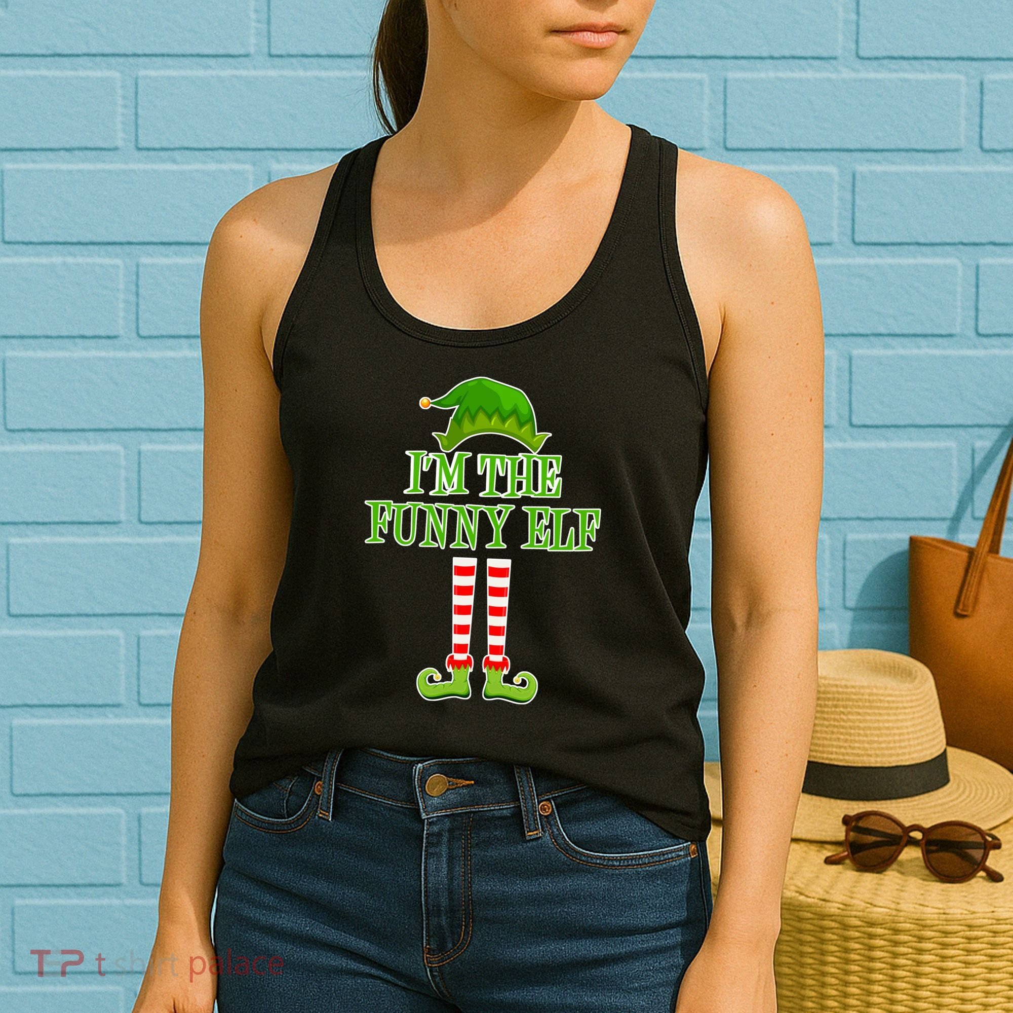I'm The Funny Elf Matching Family Christmas Women's Tank Top