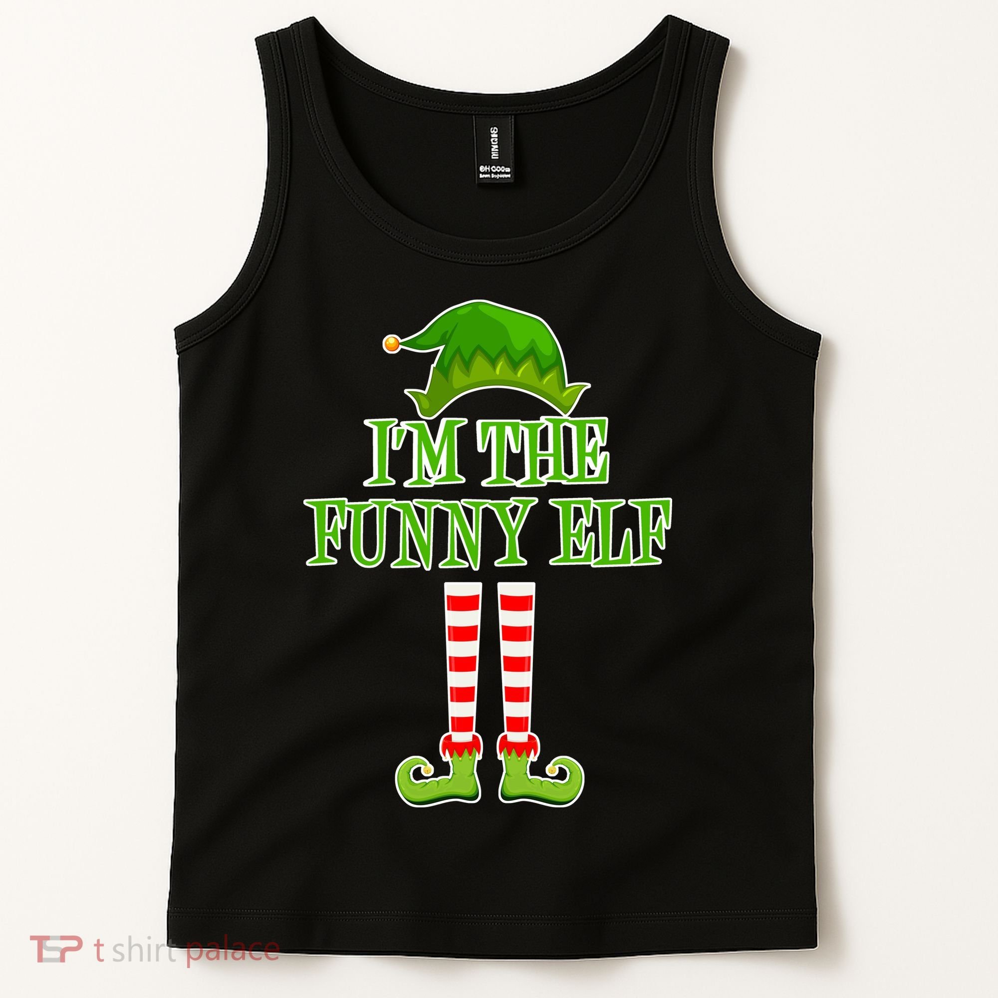 I'm The Funny Elf Matching Family Christmas Tank Top