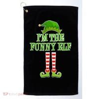 I'm The Funny Elf Matching Family Christmas Golf Towel thumb 0